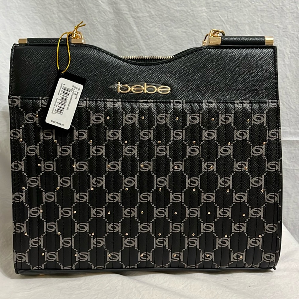 NWT Bebe Monogrammed Satchel